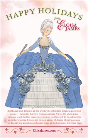 Eloisa James Paper Doll Postcard